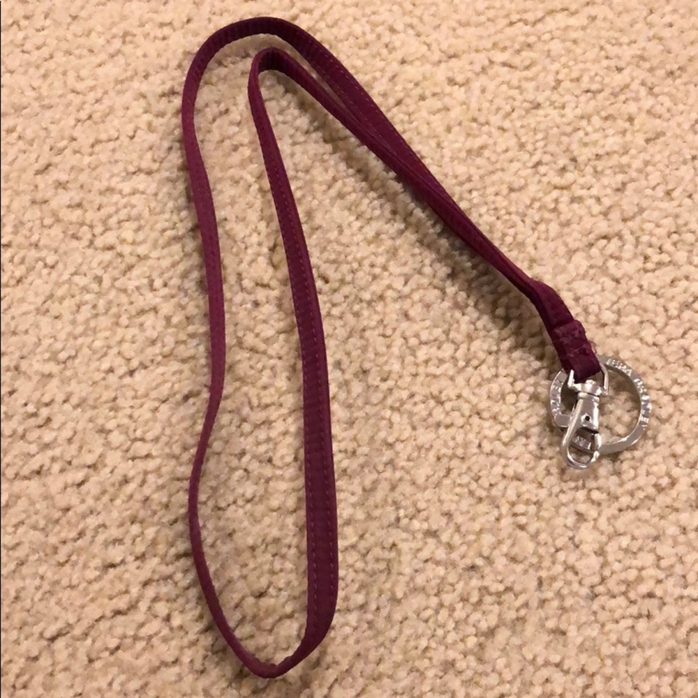 Vera Bradley purple lanyard